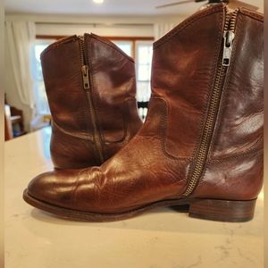 Frye Melissa Button Short Redwood Boots
